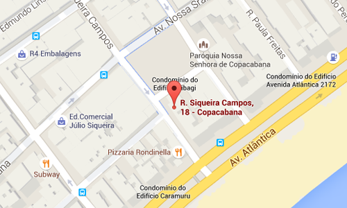 Localização Faenza Copacabana no Google Maps
